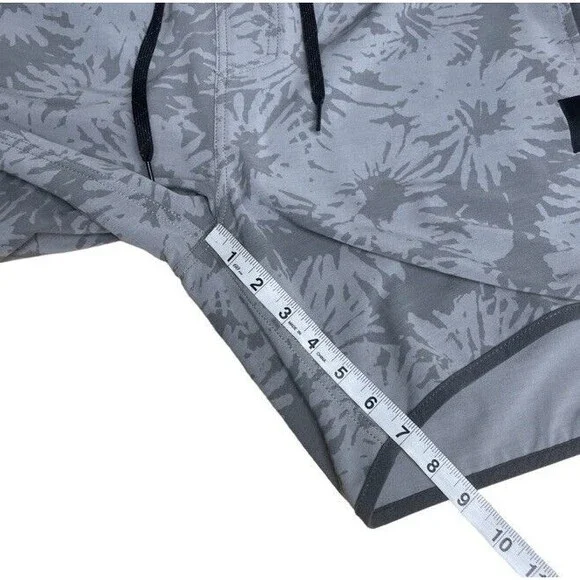 IPD Men’s Board Shorts Surf Trunks Tropics Slate Gray Unlined Nice Large 7” NEW